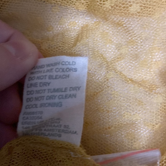 💛 M 💛 NWT Anthro Babydoll Peplum Tank Embroidered Sheer Mesh Feminine - Picture 6 of 6